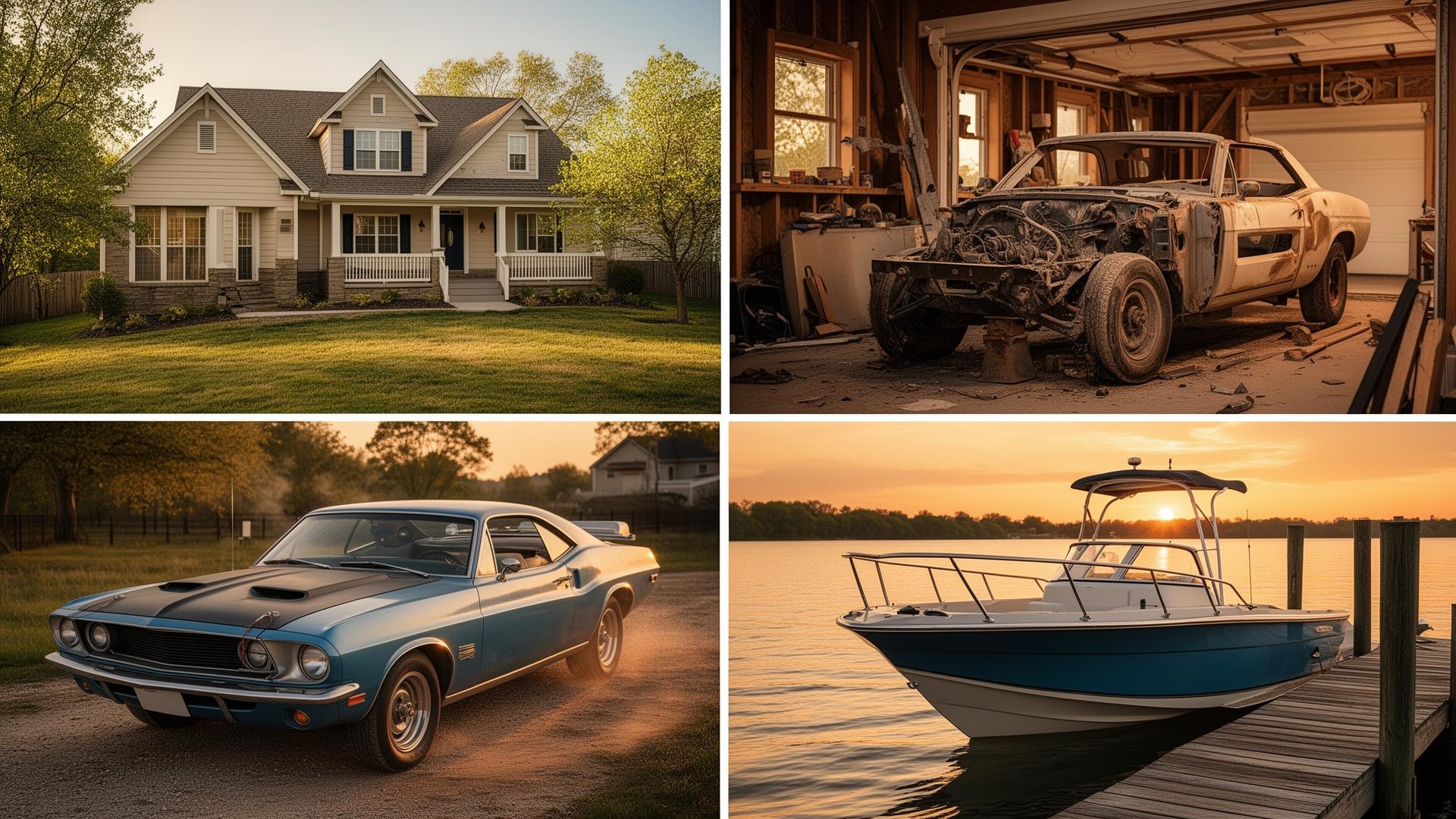 Real estate, vehicle, and boat flipping